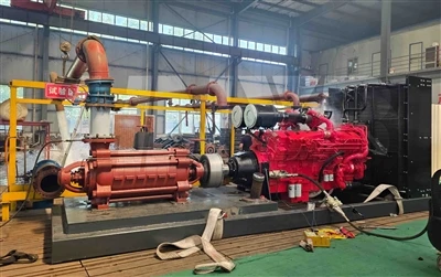 HNYB PUMPS hoàn thành-thử nghiệm tải đầy đủ của thiết bị bơm nhiều tầng chạy ...